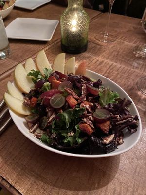 House salad. It’s SO good  at Misters Bistro in Webb