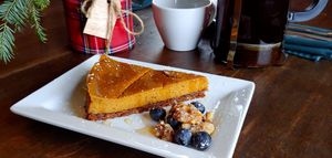 Vegan Cheesecake at Misters Bistro in Webb