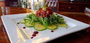Beetroot Tabbouleh Salad (Vegan, GF) at Misters Bistro in Webb