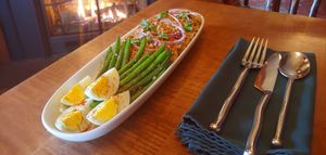 Crushed Lentils with Tahini (Vegetarian -optional Vegan-) at Misters Bistro in Webb
