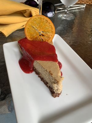 Vegan cheesecake! Yum!  at Misters Bistro in Webb