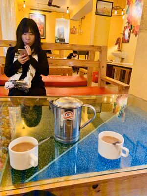 Soya chai at Monalisa in Varanasi