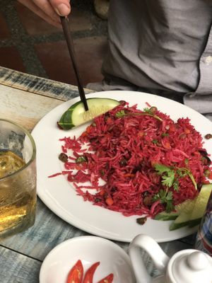 Indian rice at BamBoo Vegan in Nha Trang