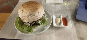 Burgher at BamBoo Vegan in Nha Trang