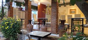 Outside patio at BamBoo Vegan in Nha Trang