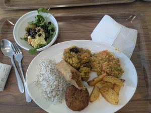 Buffet: This costed around 23 euros. (0.5kg) at Radha Govinda in Ljubljana