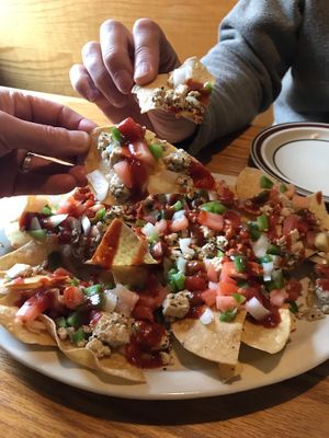 Vegan nachos at The Mex in Ellsworth