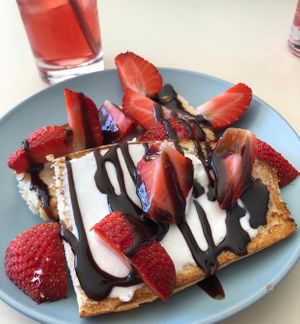 Unicorn Toast at Tropicaleo in Birmingham