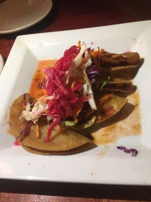Potato taquitos ordered without cheese at DeColores in Chicago