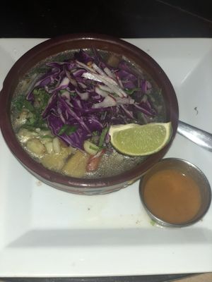Pozole  at DeColores in Chicago