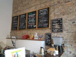 Wall menu at Belli's in Chicago