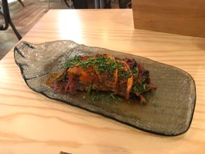 Vegan Musaka at Bar Pasaje de Oriente in Sevilla