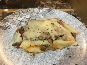 Musaka  at Bar Pasaje de Oriente in Sevilla