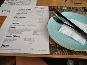 Carta at Bar Pasaje de Oriente in Sevilla