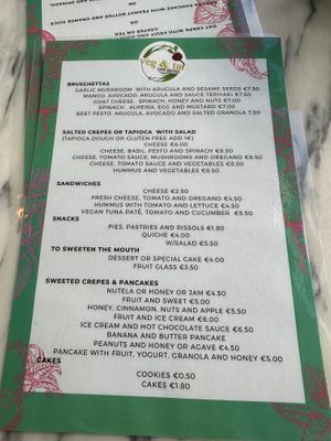 Menu  at Veg & Tal in Sines