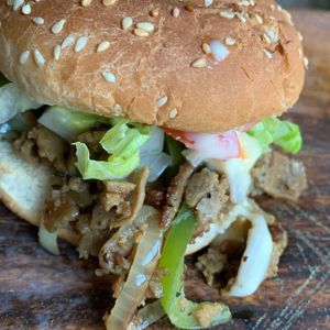 Grilled Steak and Peppers  at Honest Pastures in Virginia Beach