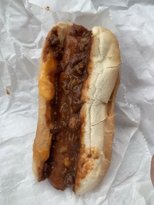  Chili cheese dog  at Honest Pastures in Virginia Beach