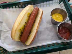 Classic vegan dog at Honest Pastures in Virginia Beach