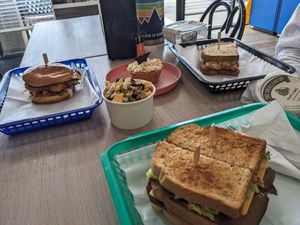 Our goodies in one photo! at Honest Pastures in Virginia Beach