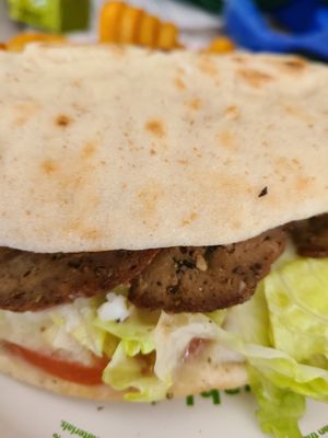 Gyro with beef and feta at Honest Pastures in Virginia Beach