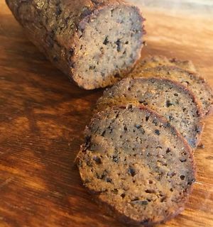 Beaf Summer Sausage! Smoky, Lots of flavor... great on a cracker with Vegan cheese... or just slice and serve. Always a win! at Honest Pastures in Virginia Beach