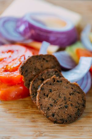 The Summer Sausage can be served as an appetizer of added to a sandwich. Full of flavor.  at Honest Pastures in Virginia Beach