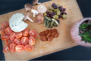 Veggeroni spread.  at Honest Pastures in Virginia Beach