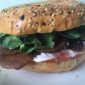 Honest Bakun, great for a BLT or to top a vegan burger at Honest Pastures in Virginia Beach