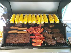 Grilling out! at Honest Pastures in Virginia Beach