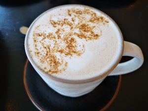 Oat Chai Latte at Charlie's Coffee Bar in Hilton