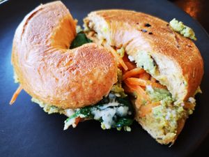 Avo and Veta Bagel at Charlie's Coffee Bar in Hilton