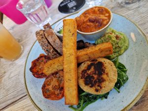 Vegan breakfast. at The New Club in Brighton