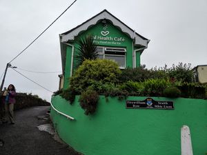 Outside of Viral Health. Turn into car park just before the green wall. at Vital Health Cafe in Wicklow