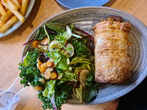 Sausage roll at The Carringbush Hotel in Abbotsford