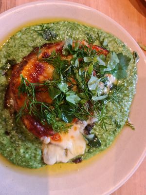 Stuffed pumpkin (has dairy) at The Carringbush Hotel in Abbotsford
