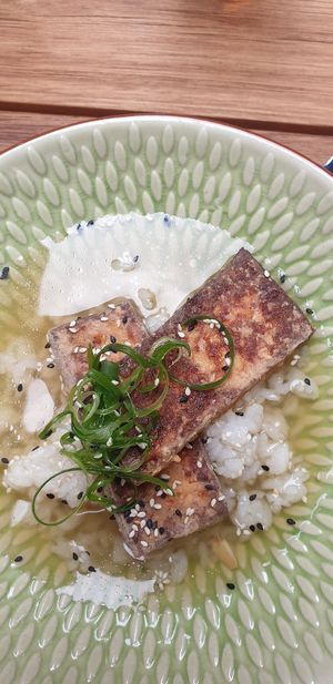 Teryaki tofu at The Carringbush Hotel in Abbotsford