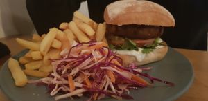 Falafel Burger at The Carringbush Hotel in Abbotsford