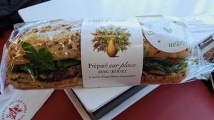 Vegan sandwich at TLS - Pret A Manger - Hall D in Blagnac