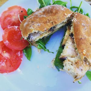 Amazing vegan and vegetarian food at the cafe! at Heeley City Farm Shop in Sheffield