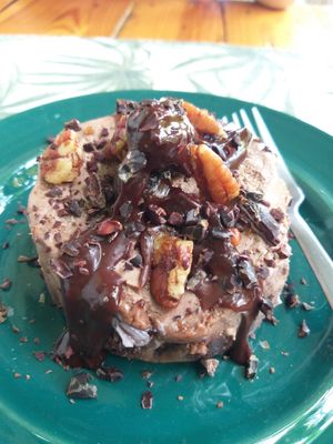 Cheese cake vegano 😳 at Coco Calala in Leon