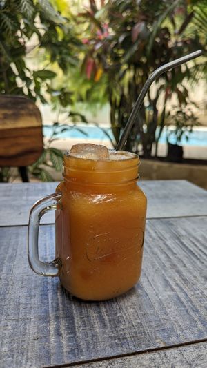 Papaya juice at Coco Calala in Leon