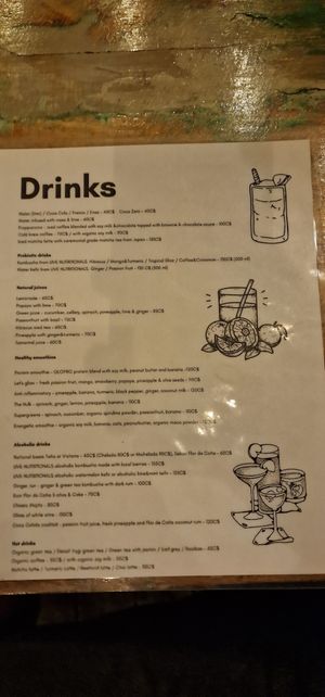 Menu at Coco Calala in Leon