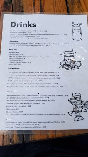 Menu at Coco Calala in Leon