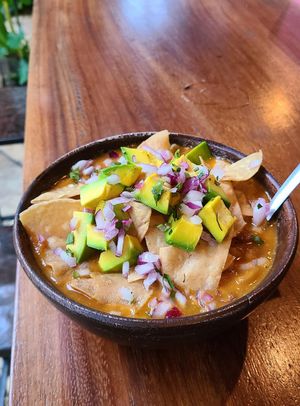 Chipotle Tortilla Soup at Coco Calala in Leon