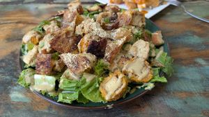 Ceasar salad at Coco Calala in Leon