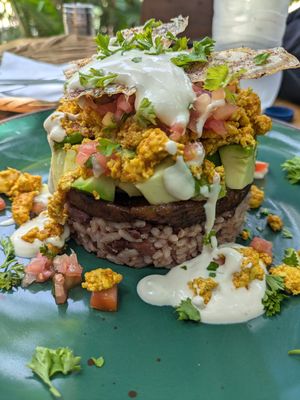 Nica breakfast at Coco Calala in Leon