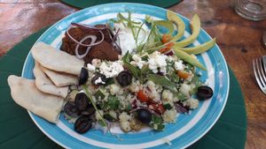 Greek salad at Coco Calala in Leon