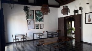 Seating area inside at Coco Calala in Leon