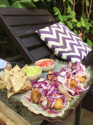 Tacos de cauliflower  at Coco Calala in Leon