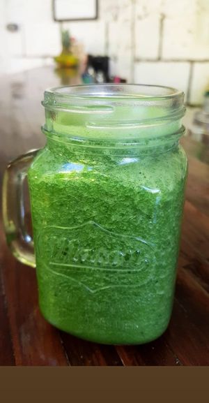 Incredible green juice at Coco Calala in Leon